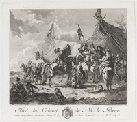 KG 14909
<br/>
Feestende ruiters
<br/>
<em>Texier, G. (werkz. ca 1750)</em>